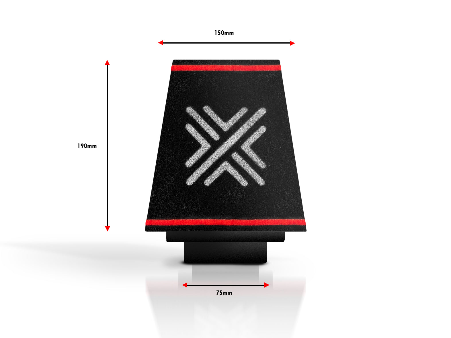 Pipercross Universal Conical  Air Filter Foam Top, Height 190mm OD 150mm Neck ID 75mm - C0182