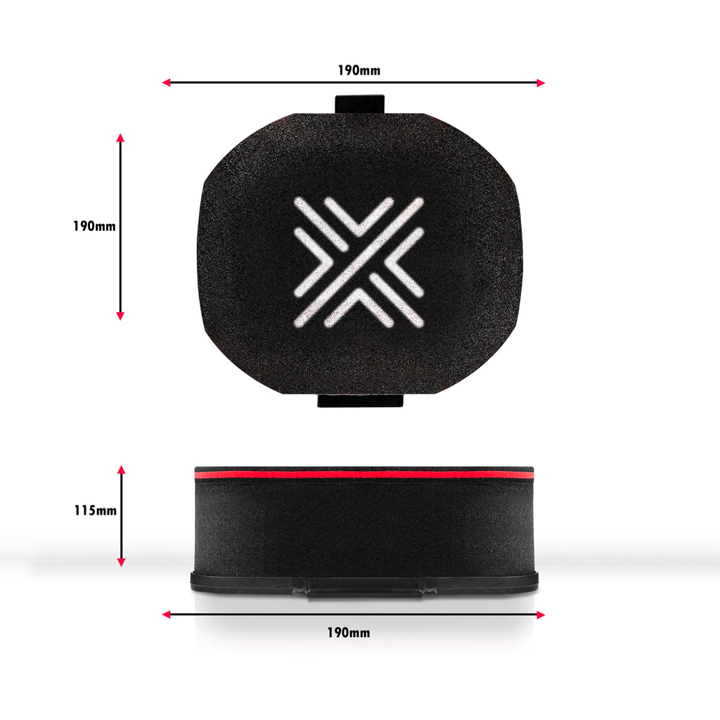 Pipercross Competition Car Air Filter  External Height 115mm Internal Height 100mm - C3004