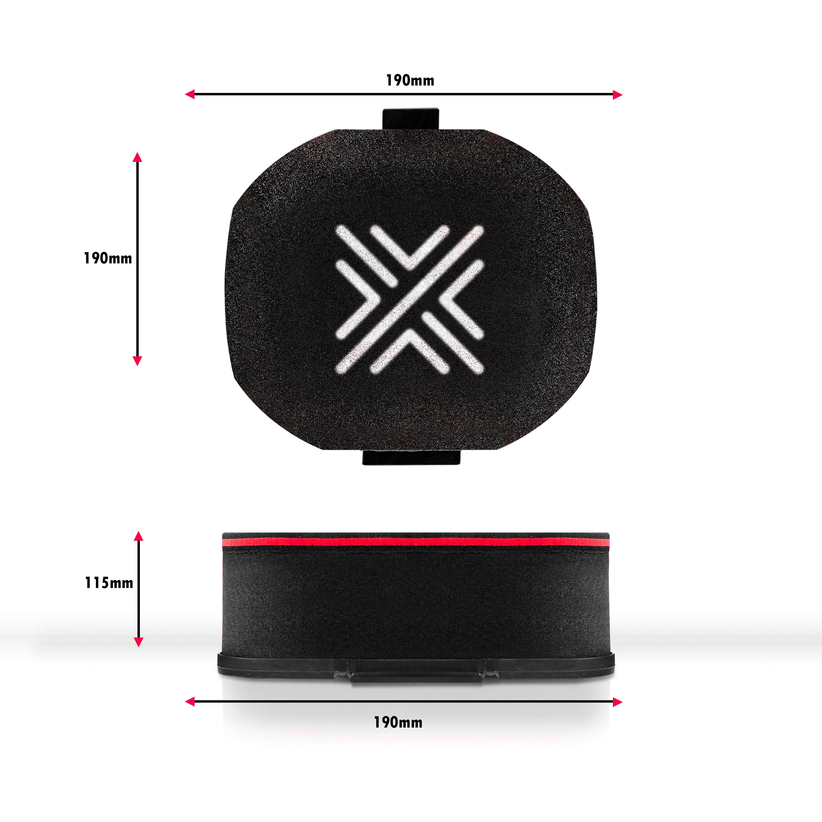 Pipercross Competition Car Air Filter  External Height 115mm Internal Height 100mm - C3004