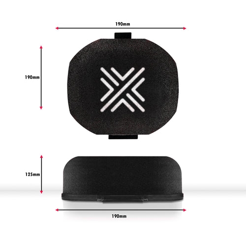 Pipercross Competition Car Air Filter D-Shaped External Height 125mm Internal Height 100mm - C304D