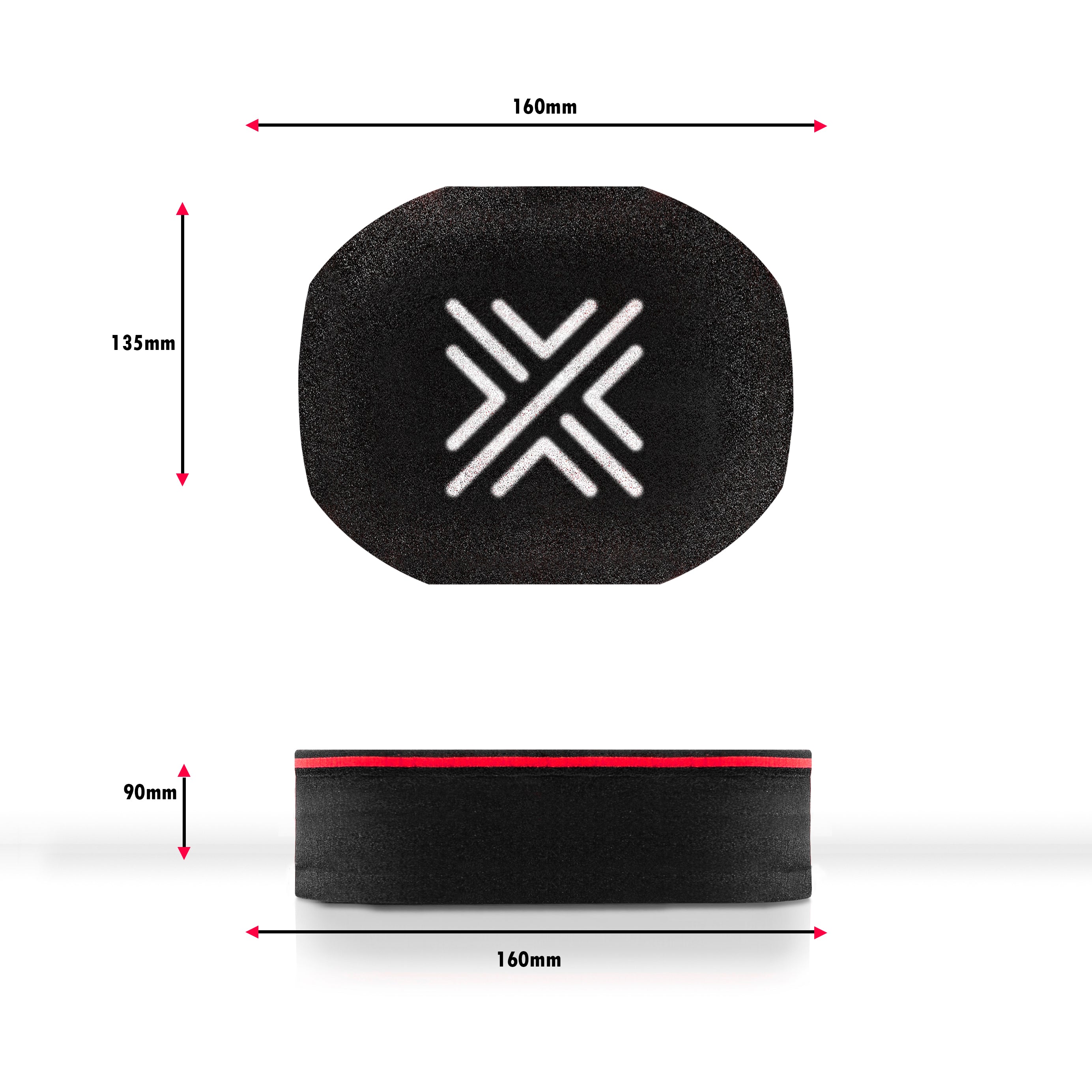 Pipercross Competition Car Air Filter Height 90mm  Length 160mm Width 130mm - C4006