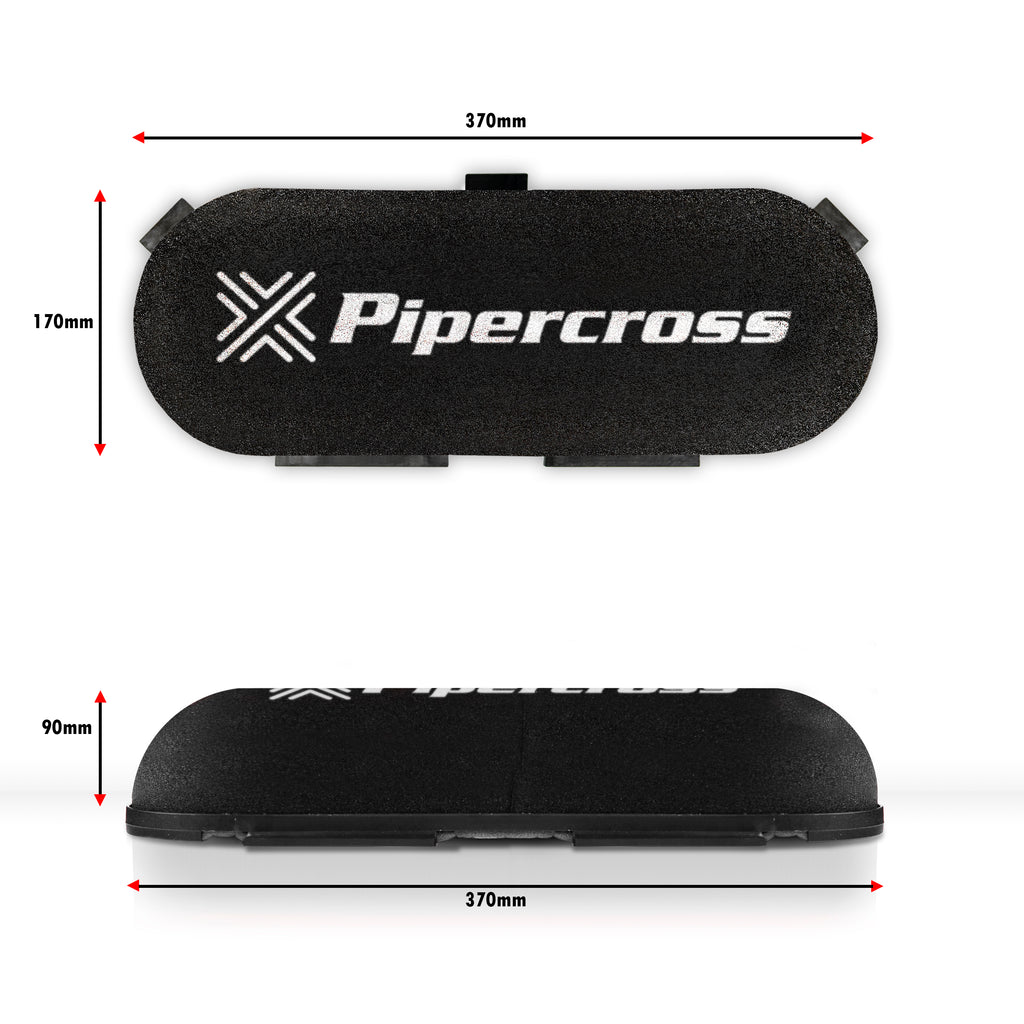 Pipercross Competition Car Air Filter D-Shaped External Height 65mm Internal Height 40mm - C502D