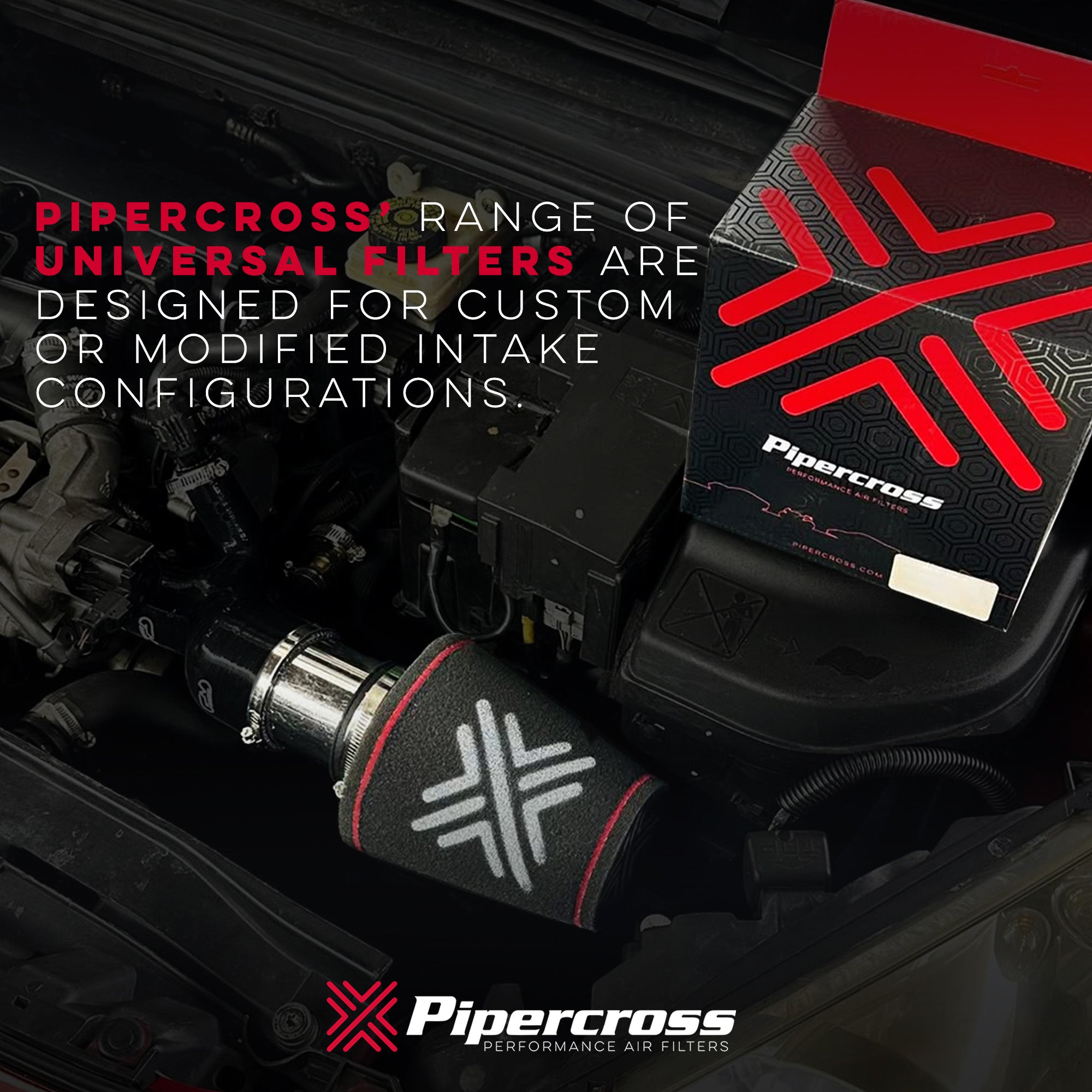 Pipercross Universal Conical  Air Filter Foam Top, Height 190mm OD 150mm Neck ID 75mm - C0182